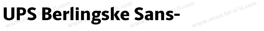 UPS Berlingske Sans字体转换